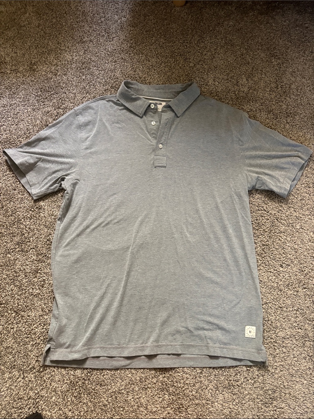 Linksoul Men's Heather Slate Grey Polo